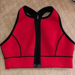 Reversible High-neck swim top